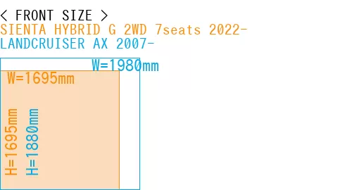 #SIENTA HYBRID G 2WD 7seats 2022- + LANDCRUISER AX 2007-